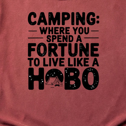 Spend a Fortune Camping Cotton T-Shirt