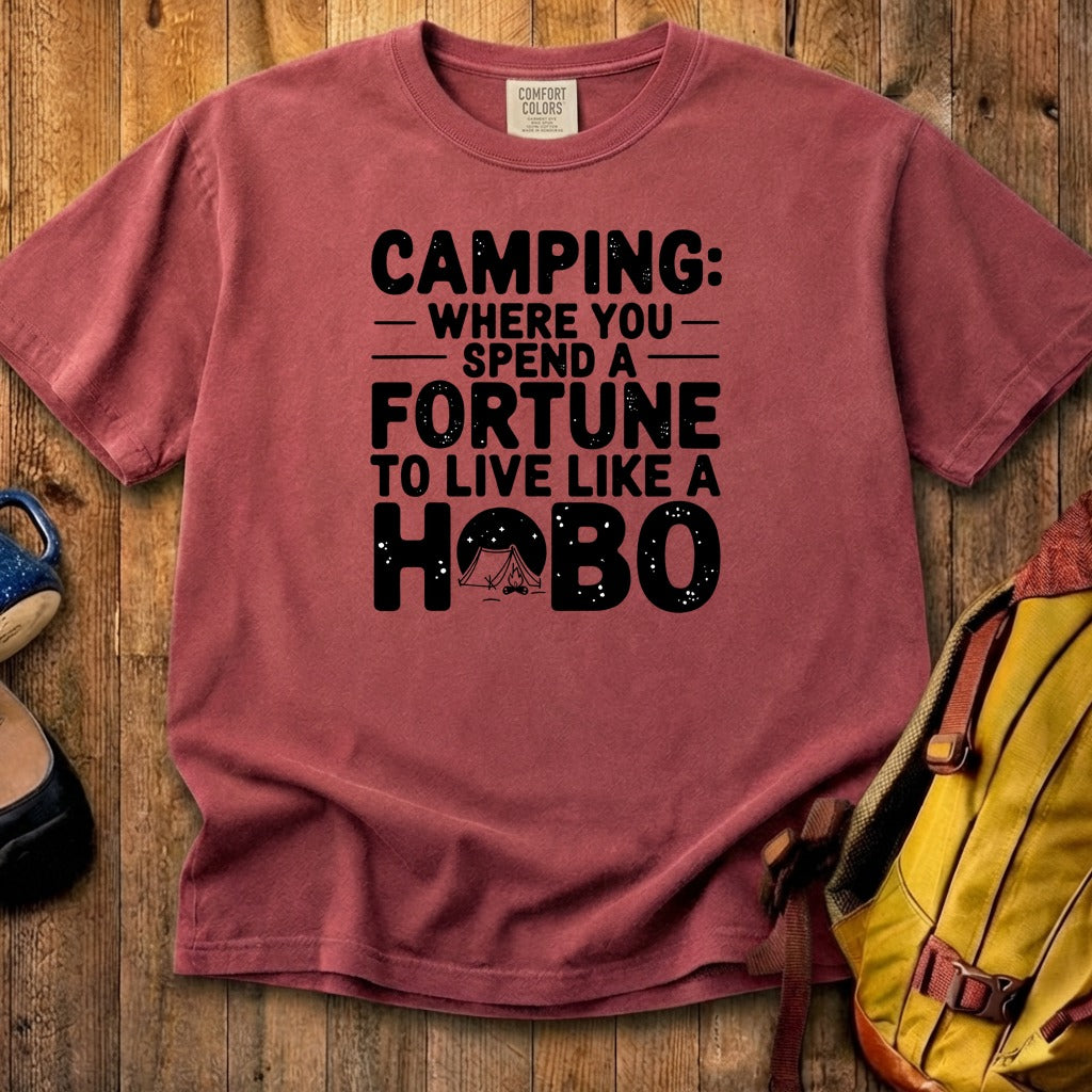 Spend a Fortune Camping Cotton T-Shirt
