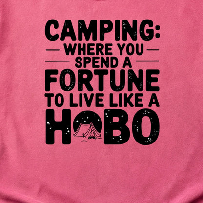 Spend a Fortune Camping Cotton T-Shirt