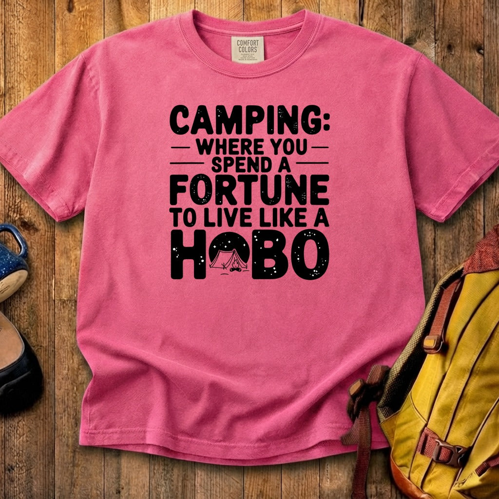 Spend a Fortune Camping Cotton T-Shirt