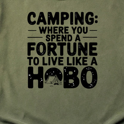 Spend a Fortune Camping Cotton T-Shirt
