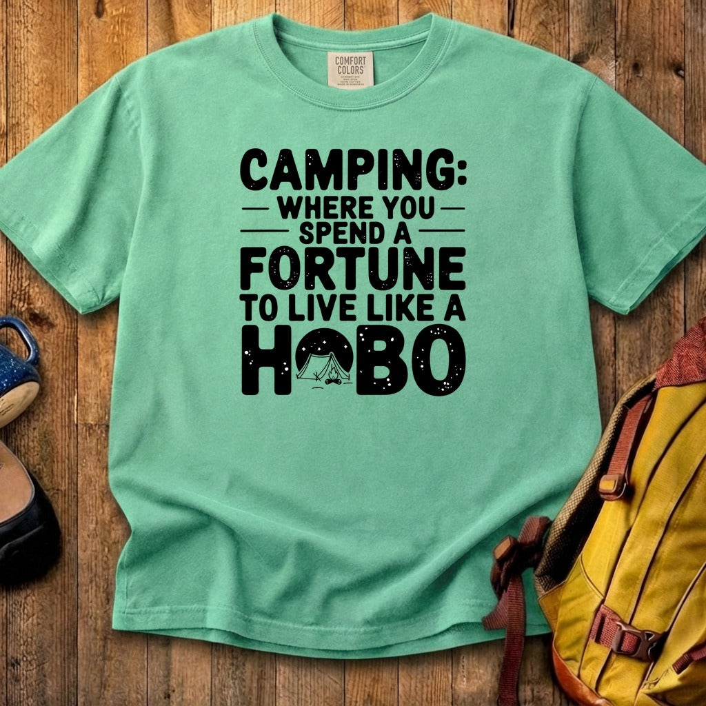 Spend a Fortune Camping Cotton T-Shirt