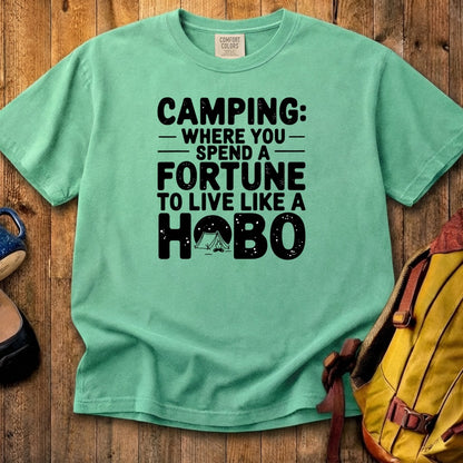 Spend a Fortune Camping Cotton T-Shirt