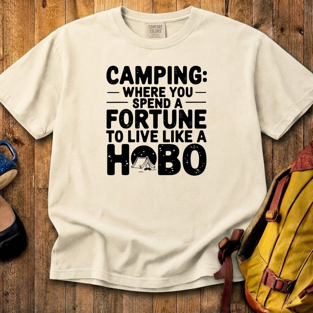 Spend a Fortune Camping Cotton T-Shirt