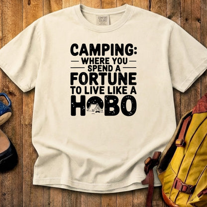 Spend a Fortune Camping Cotton T-Shirt