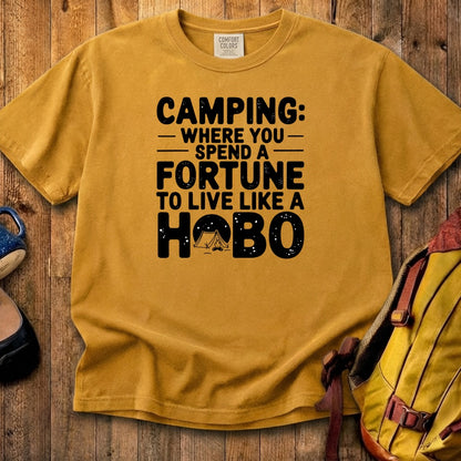 Spend a Fortune Camping Cotton T-Shirt