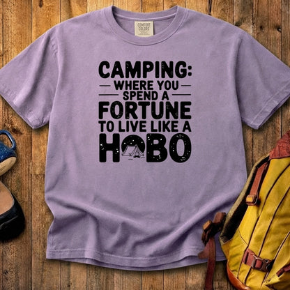 Spend a Fortune Camping Cotton T-Shirt
