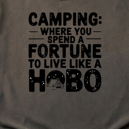 Spend a Fortune Camping Cotton T-Shirt