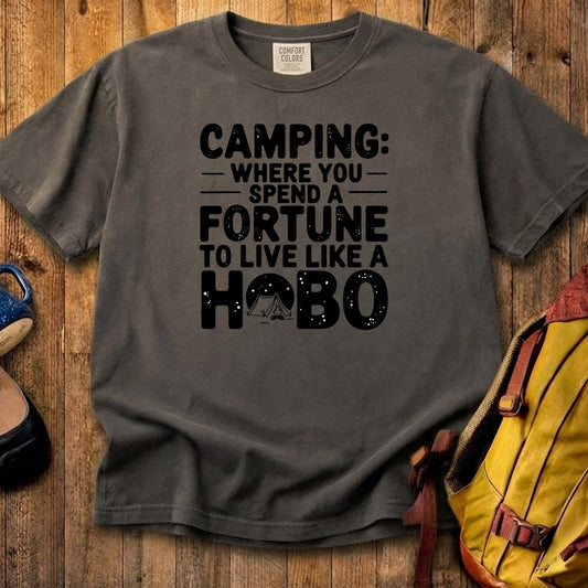Spend a Fortune Camping Cotton T-Shirt
