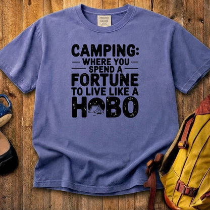 Spend a Fortune Camping Cotton T-Shirt