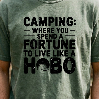 Spend a Fortune Camping Cotton T-Shirt