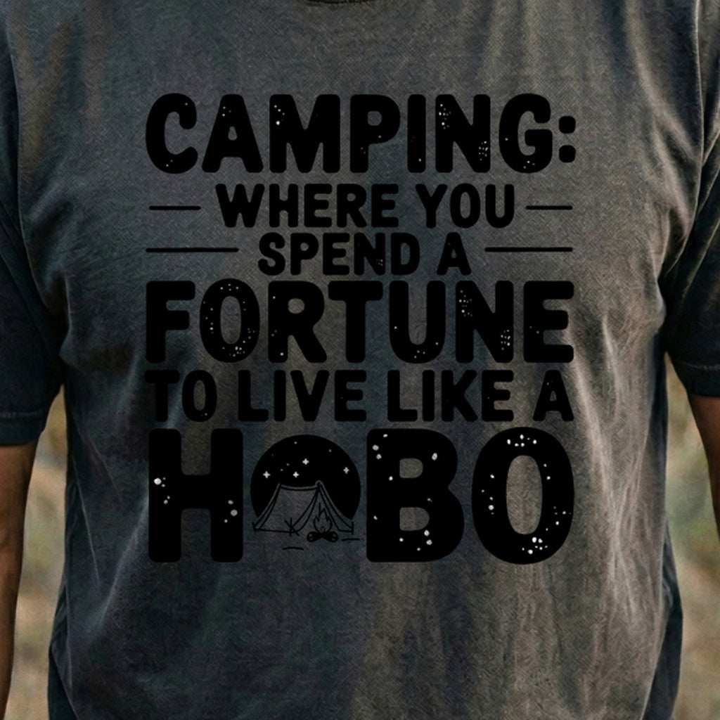 Spend a Fortune Camping Cotton T-Shirt