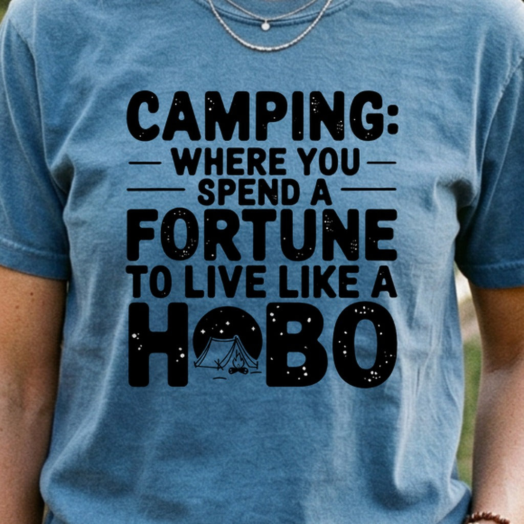 Spend a Fortune Camping Cotton T-Shirt