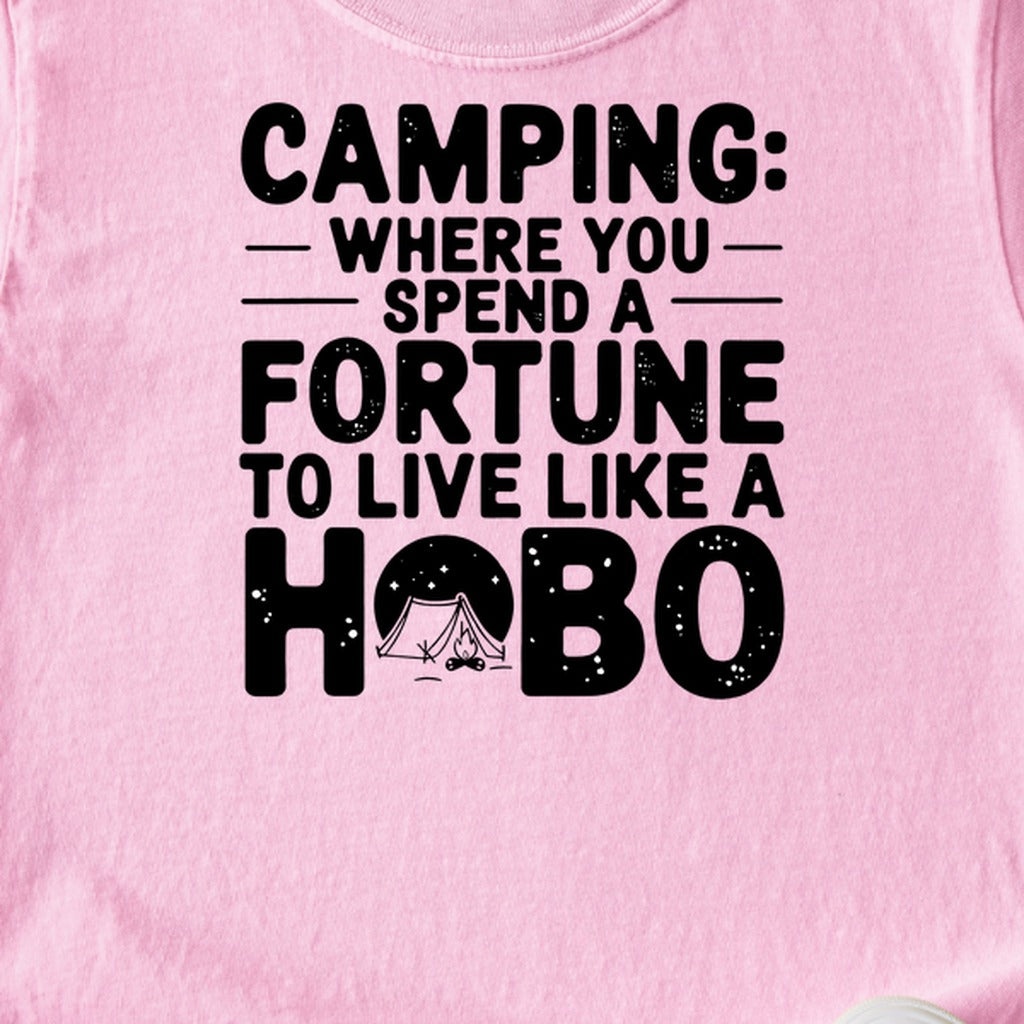 Spend a Fortune Camping Kids Cotton T-Shirt