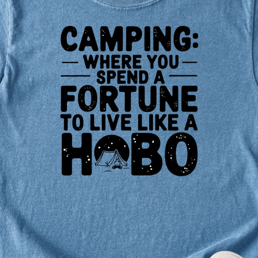 Spend a Fortune Camping Kids Cotton T-Shirt
