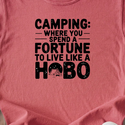 Spend a Fortune Camping Kids Cotton T-Shirt