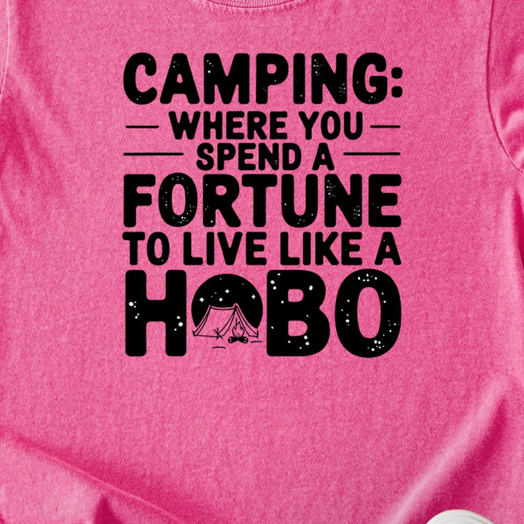 Spend a Fortune Camping Kids Cotton T-Shirt