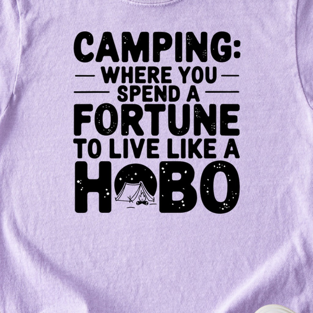 Spend a Fortune Camping Kids Cotton T-Shirt