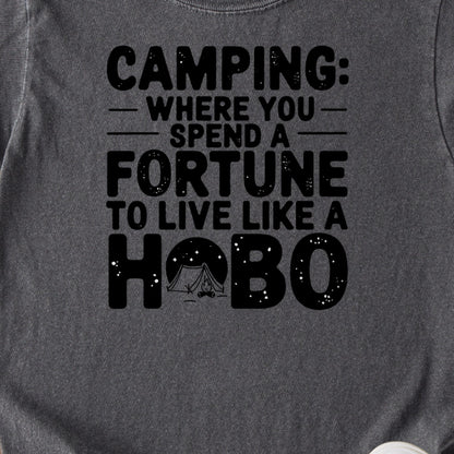 Spend a Fortune Camping Kids Cotton T-Shirt