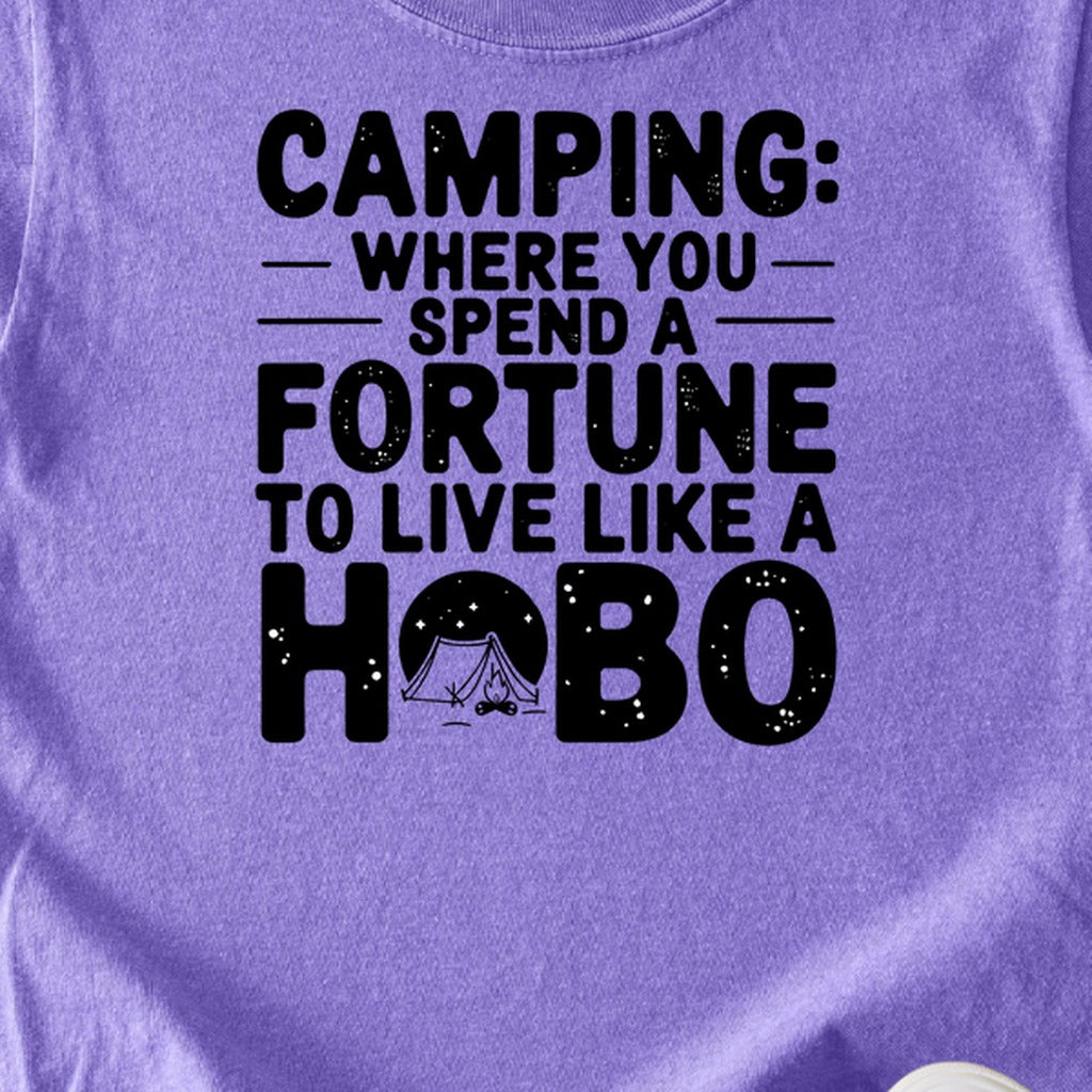 Spend a Fortune Camping Kids Cotton T-Shirt