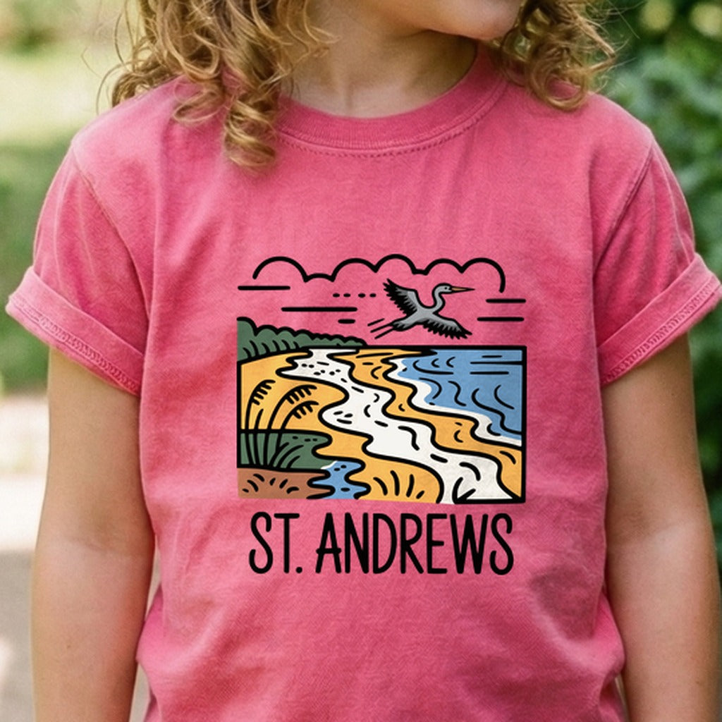 St. Andrews State Park Kids Cotton T-Shirt