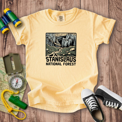 Stanislaus National Forest Kids Cotton T-Shirt