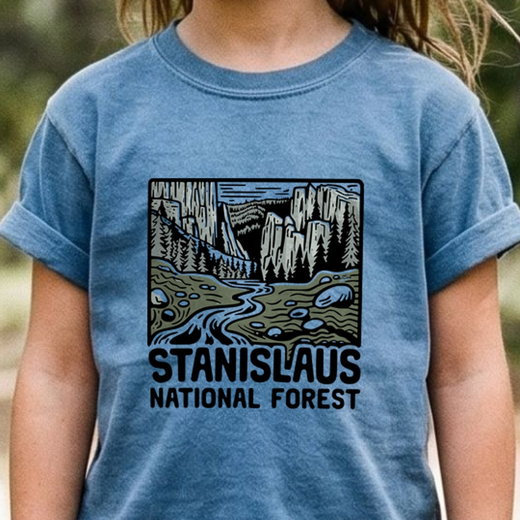 Stanislaus National Forest Kids Cotton T-Shirt