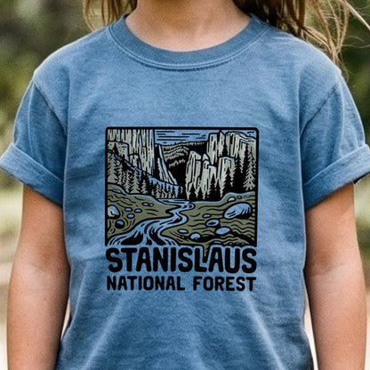 Stanislaus National Forest Kids Cotton T-Shirt