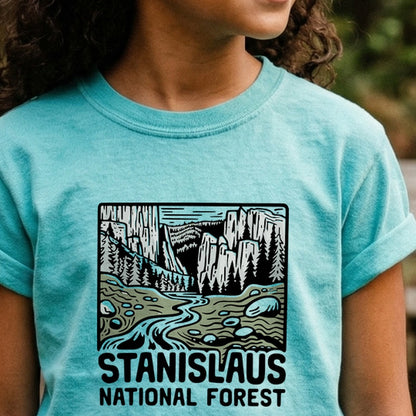 Stanislaus National Forest Kids Cotton T-Shirt