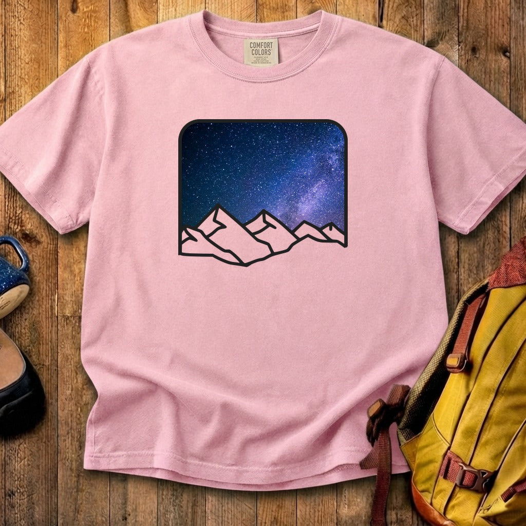 Starry Peaks Cotton T-Shirt