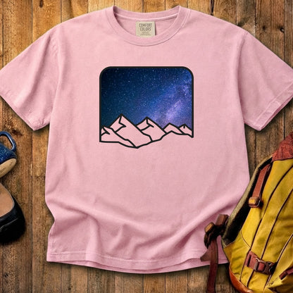Starry Peaks Cotton T-Shirt