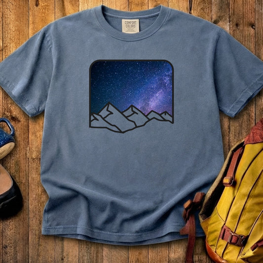 Starry Peaks Cotton T-Shirt