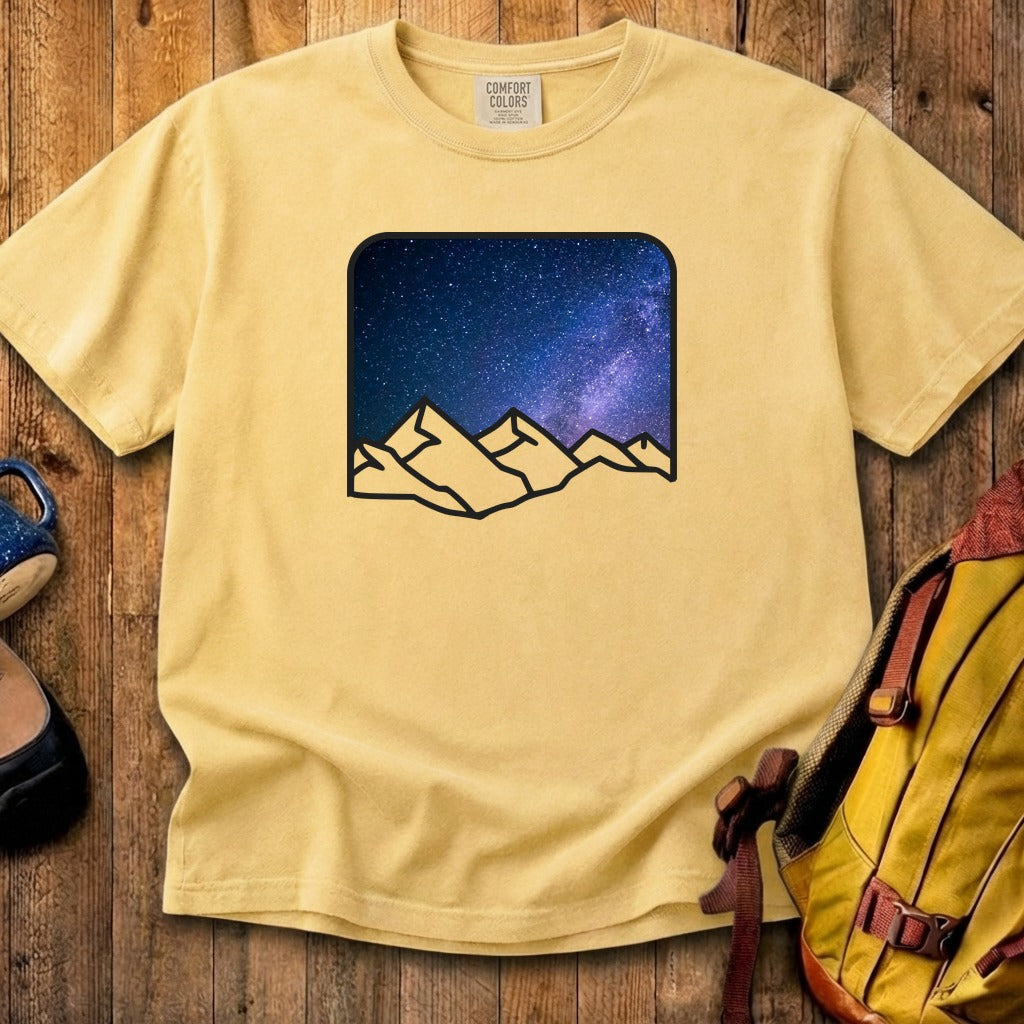 Starry Peaks Cotton T-Shirt