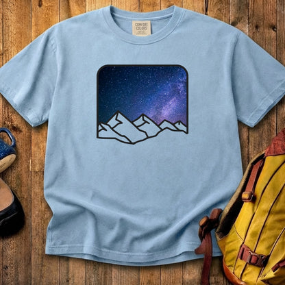 Starry Peaks Cotton T-Shirt