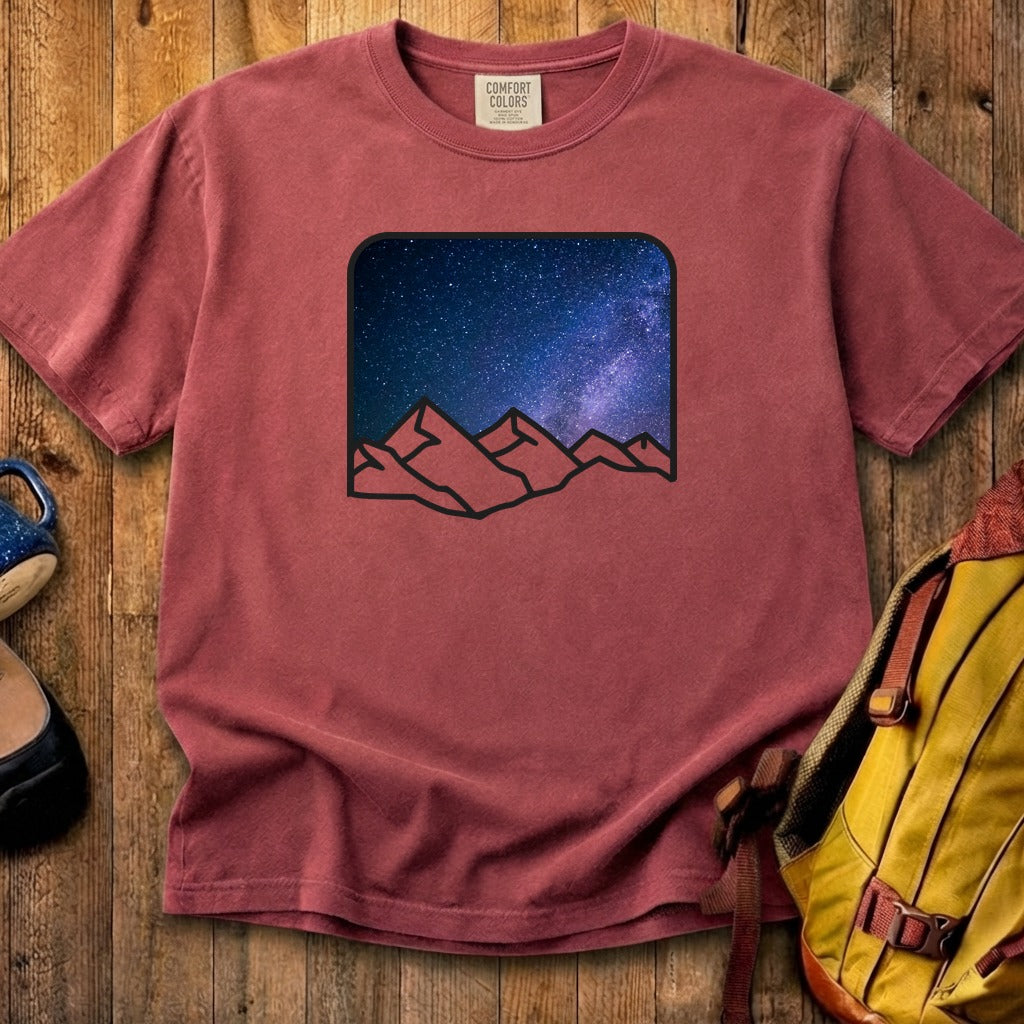 Starry Peaks Cotton T-Shirt