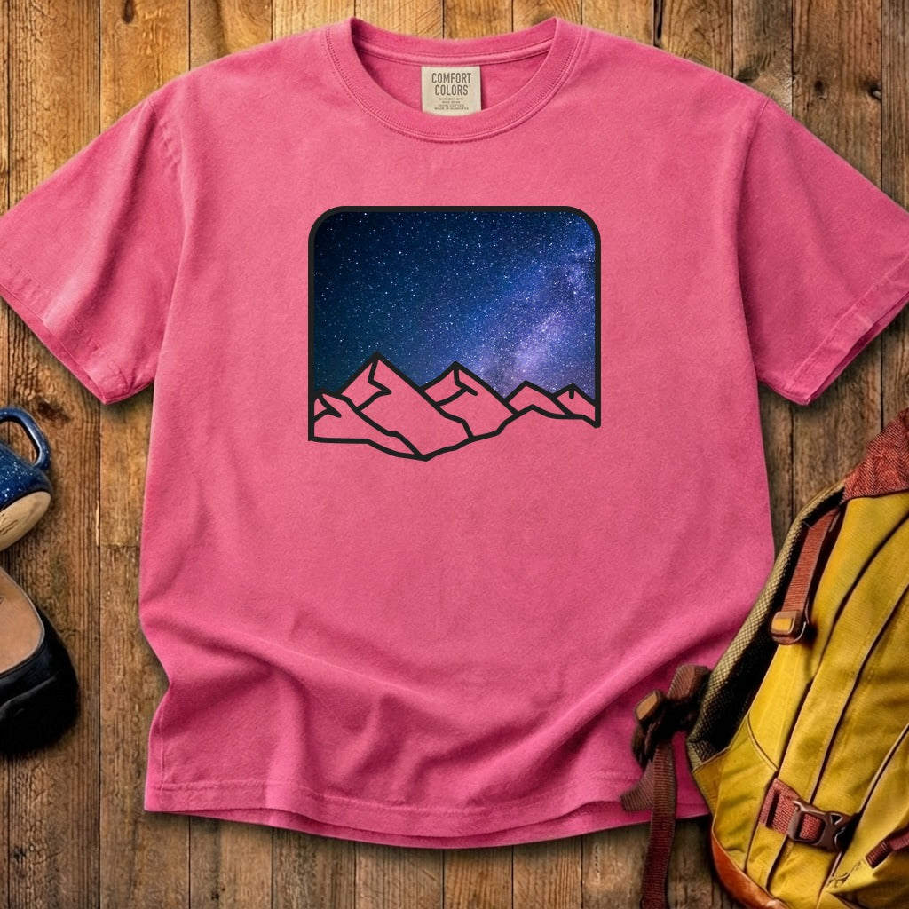 Starry Peaks Cotton T-Shirt