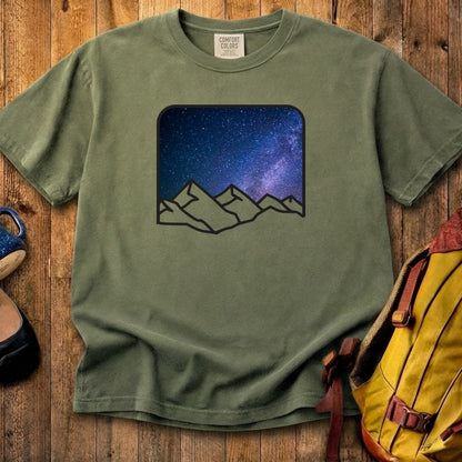 Starry Peaks Cotton T-Shirt