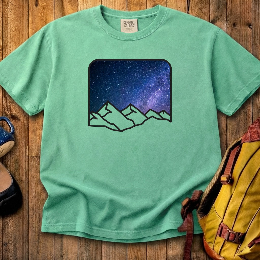 Starry Peaks Cotton T-Shirt