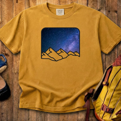 Starry Peaks Cotton T-Shirt