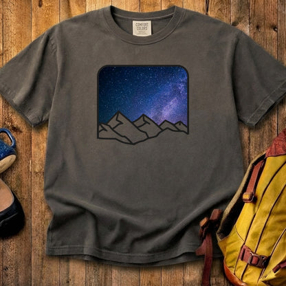 Starry Peaks Cotton T-Shirt