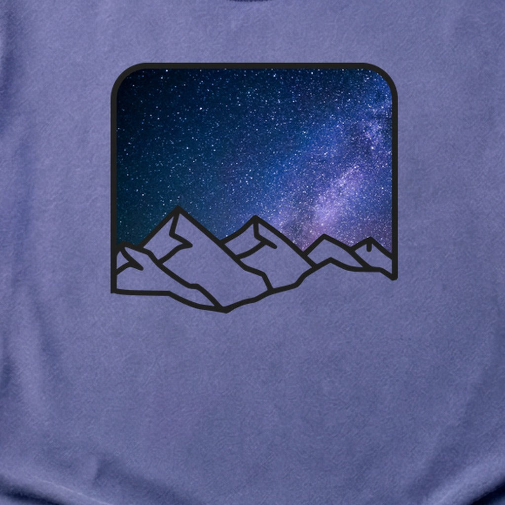 Starry Peaks Cotton T-Shirt