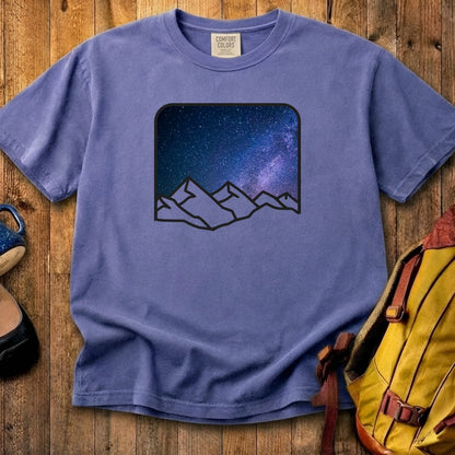 Starry Peaks Cotton T-Shirt