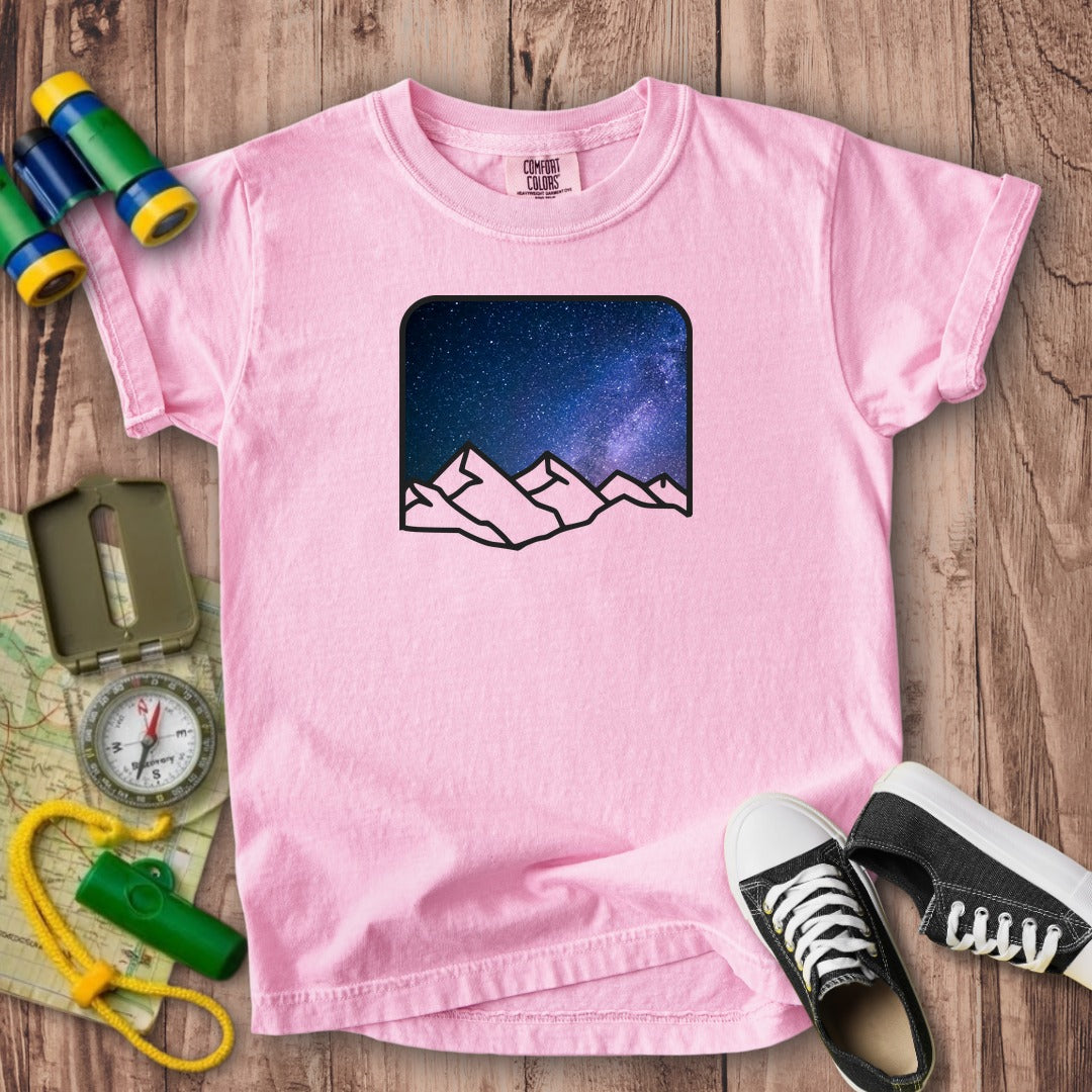 Starry Peaks Kids Cotton T-Shirt