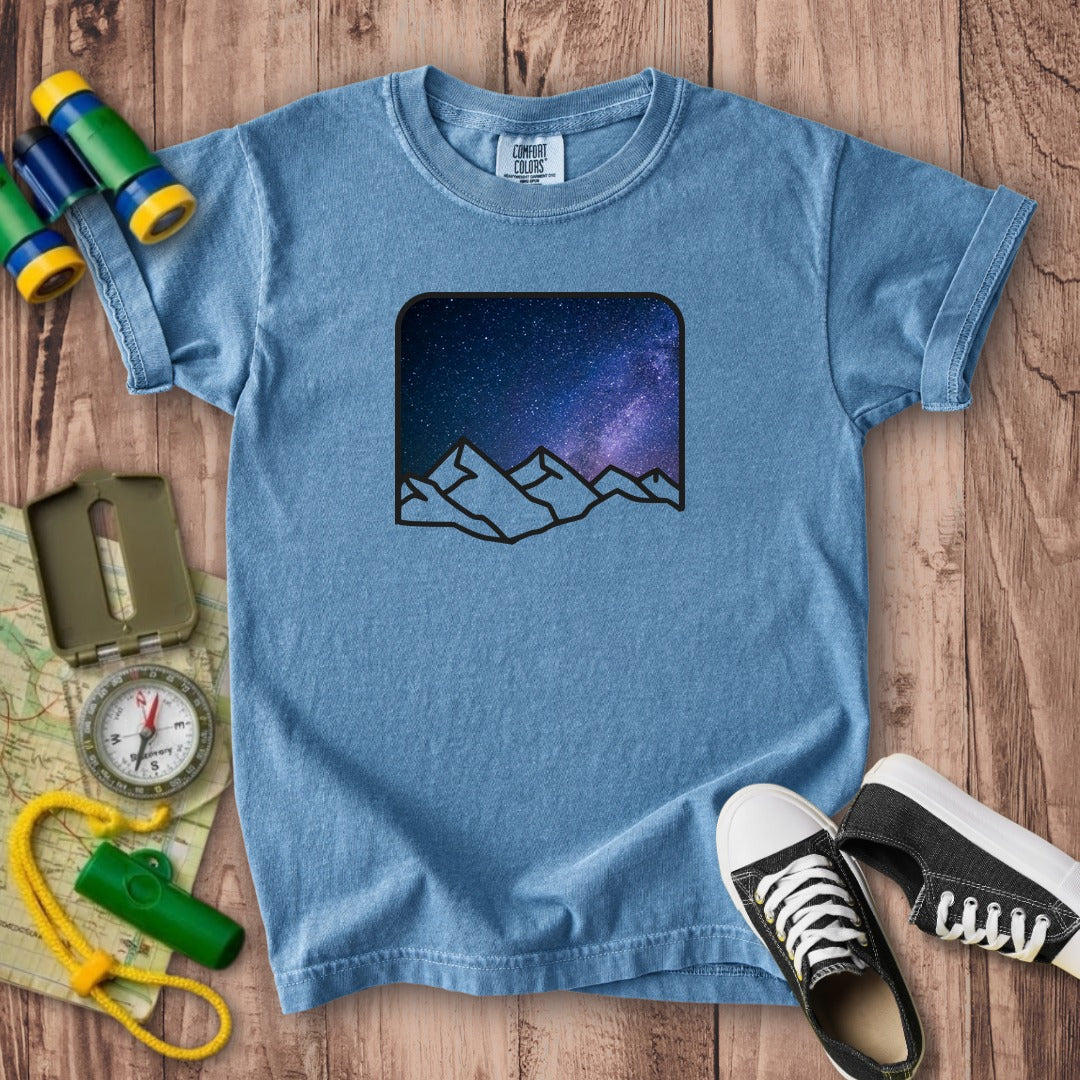 Starry Peaks Kids Cotton T-Shirt