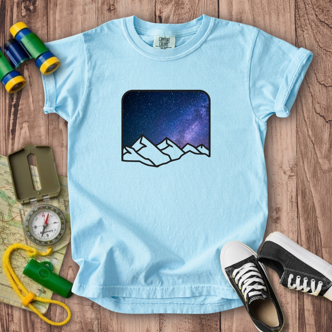 Starry Peaks Kids Cotton T-Shirt