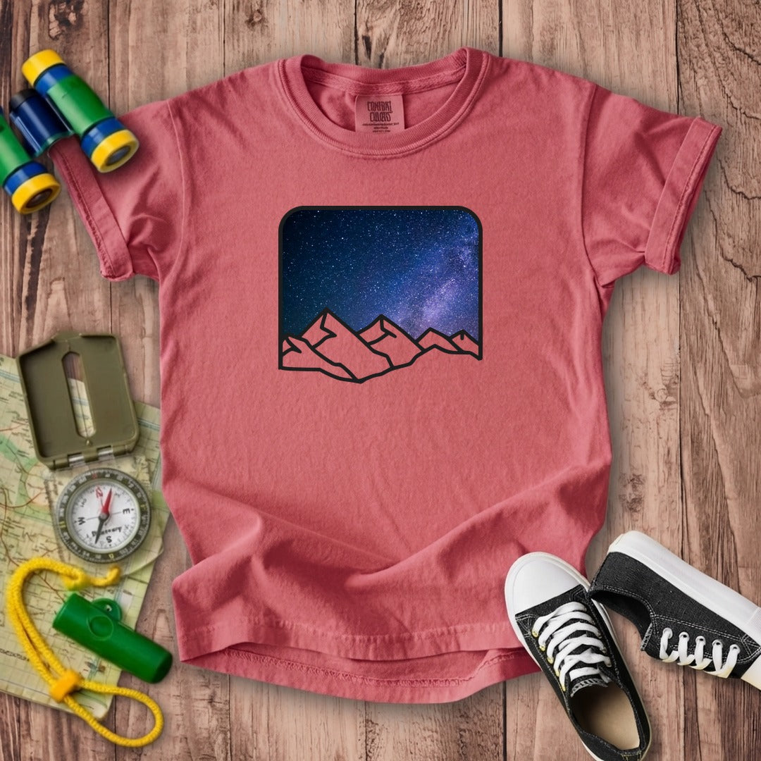 Starry Peaks Kids Cotton T-Shirt
