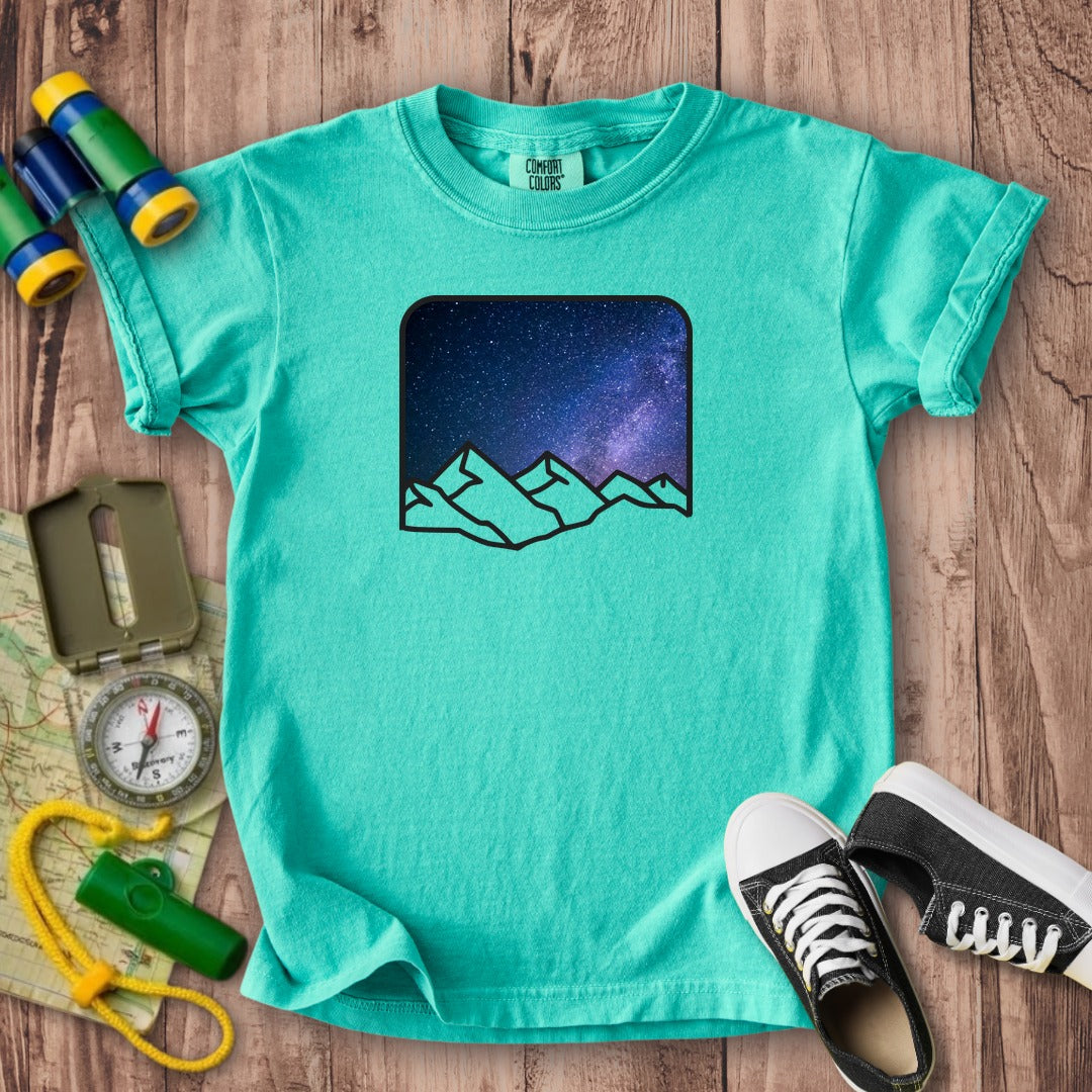 Starry Peaks Kids Cotton T-Shirt