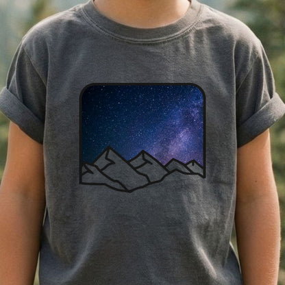 Starry Peaks Kids Cotton T-Shirt
