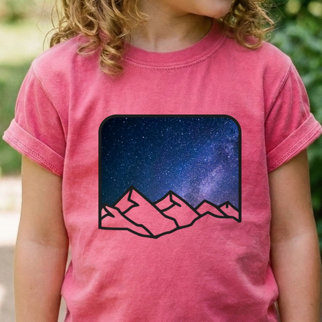 Starry Peaks Kids Cotton T-Shirt