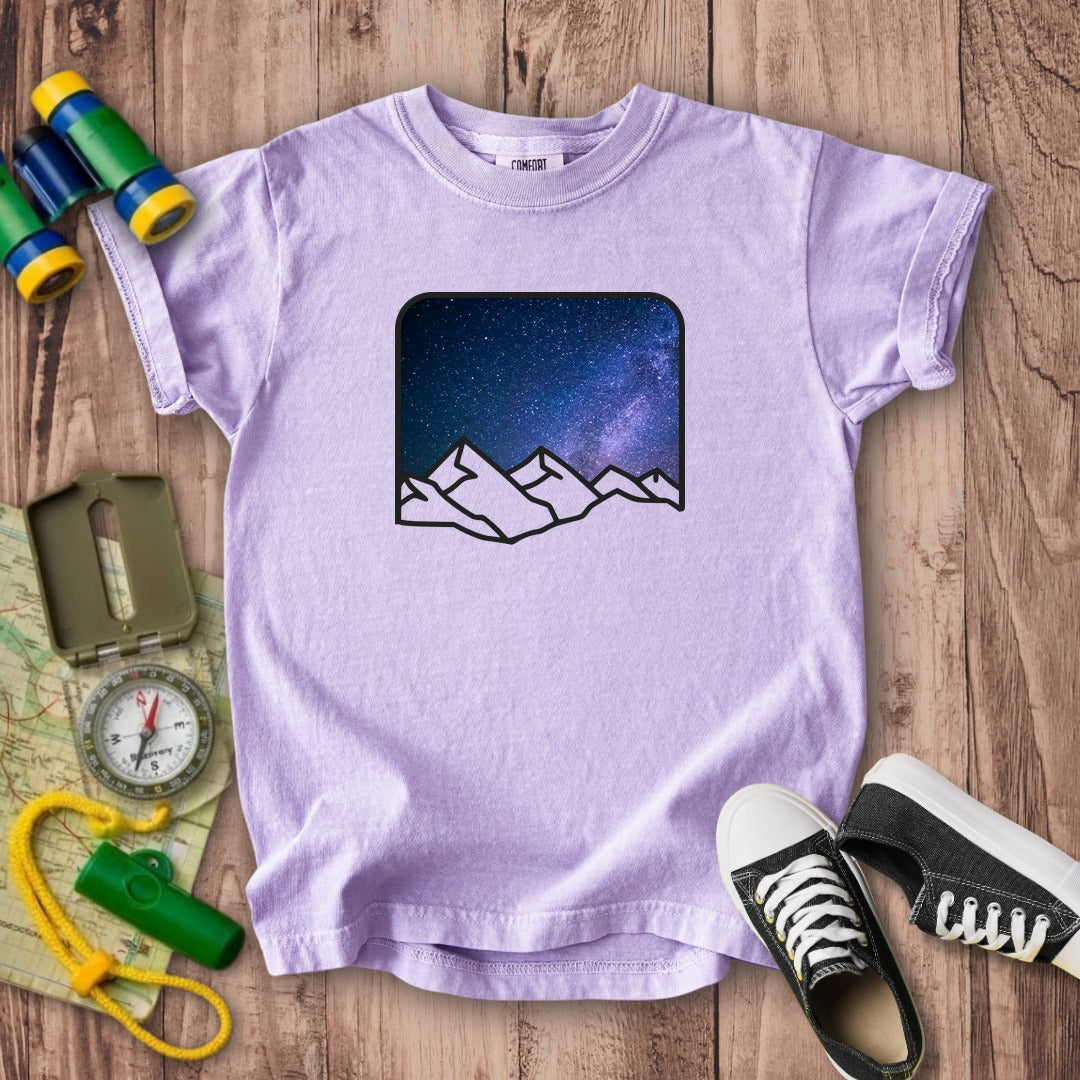 Starry Peaks Kids Cotton T-Shirt